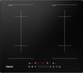 CIARRA Kochfeld, 60 cm, 7200 W, Schwarz, Induktions Einbau 4 Zonen 2 Flexzonen, Booster
