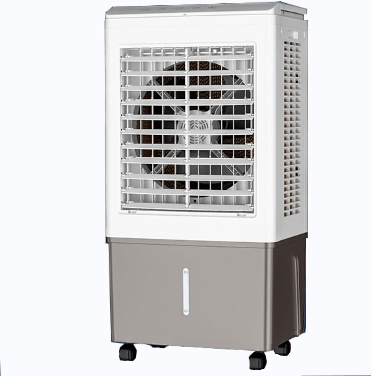 Standventilatoren, Weiß, Tragbarer Verdunstungsluftkühler mit Fernbedienung, 3 Geschwindigkeitsstufen, 12-Stunden-Timer