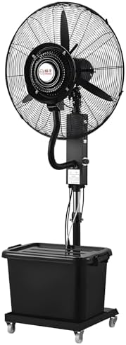 asdchZen Standventilatoren, 26 Zoll, 650 Mm, 66 Cm, Weiß, Gewerblicher Standventilator Mit Sprühfunktion, Hochleistungs-Standventilator