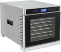 OMGGYER Dörrautomaten, 201 und 304 Edelstahl, Silikon, Silber, Dörrautomat Edelstahl Dehydrator Food Freeze Dryer 700 Watt