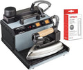 POLTI Dampfglätter, 1750 W, 3 Bar, Grau/Schwarz, Vaporella 2H Pro Kalstop, Dampfbügeleisen mit Boiler und Sicherheitsverschluss