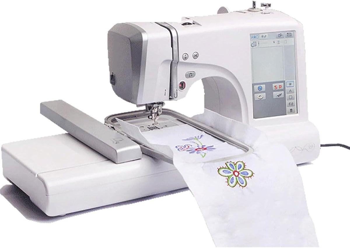 Näh Elektronisch gesteuerte Nähmaschinen, Grau, und Stickmaschine, 7-Zoll-Touchscreen, 162 Stiche, 150 Designs