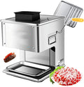 Nuxyyds Allesschneider, 850 W, 3.5MM, 850 W, Edelstahl, Silber, Fleischschneider, Edelstahl-Fleischschneider mit Handkurbel und rutschfesten