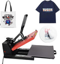 ColorSub Druckpressen, 38x 38 cm, Rot/Schwarz, Heißpresse Transferpresse, T-Shirts Sublimationsmaschine, Mulitifunktional Heat Press
