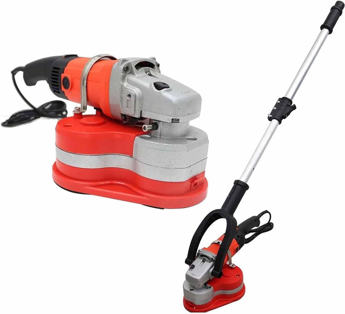 DDZJTPP Staubsauger, 2800 W, Schwarz, Winkelschleifer Beton Oberflächenset 2800U/min, WithExtensionPole