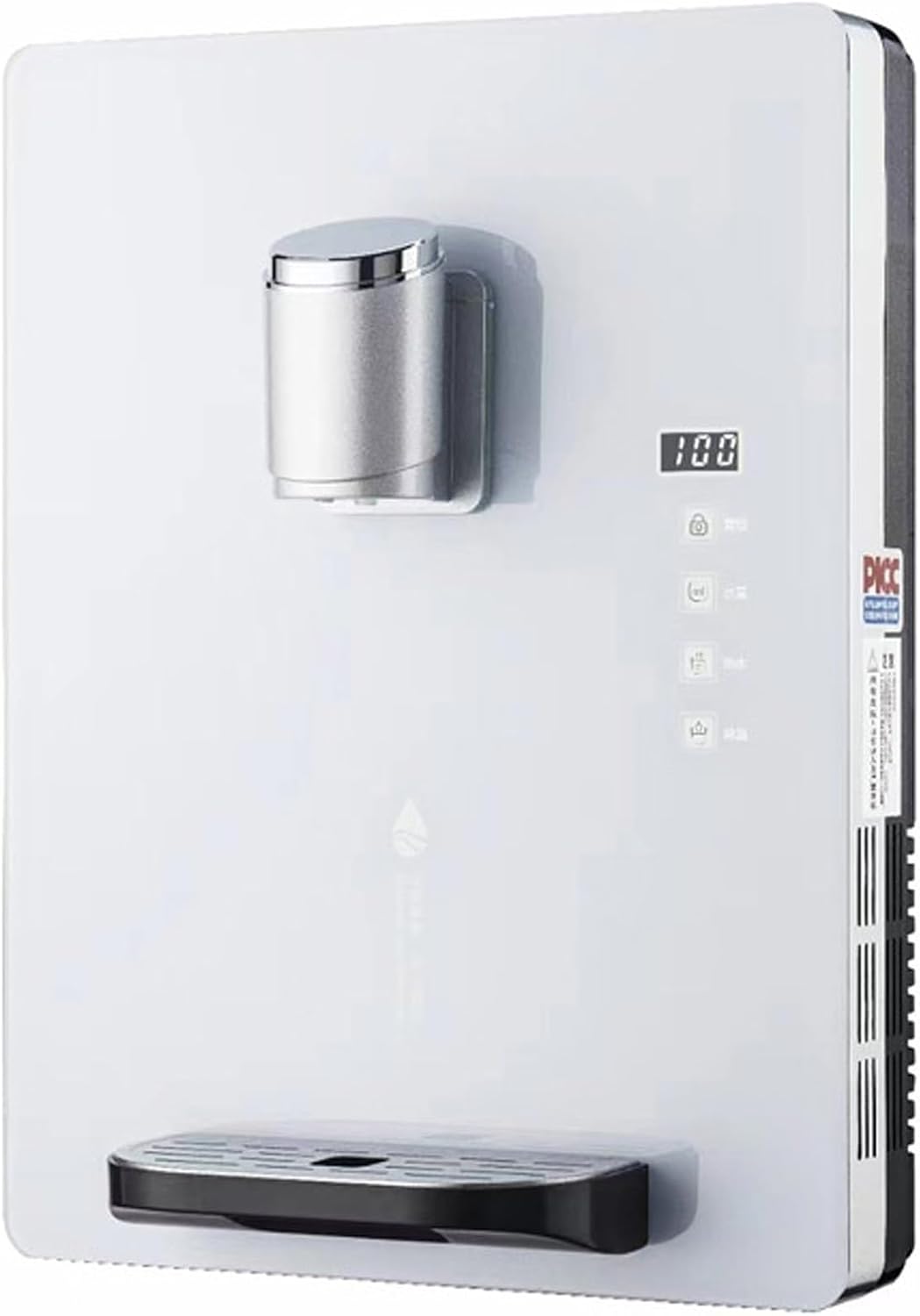 ZGHQHCDRH Heißwasserspender, 2200 W, 30 L, Silber, Wandmontierter Wasserverteiler, Netzbetriebener, 3s Schnellheizung /H
