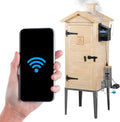 BROWIN rok zał. 1979 Outdoor-Grill, Braun, ® Elektrischer, modularer Holz-Smoker mit Wi-Fi dragON Wood 330346 IQ100