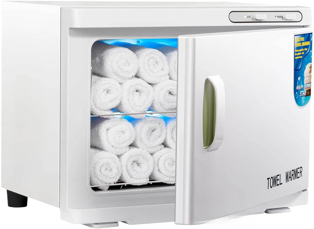 Handtuchwärmer, 23 l, Grau, professioneller Spa-, Schrank für schnelles Aufheizen, Haarschönheit und Heimgebrauch
