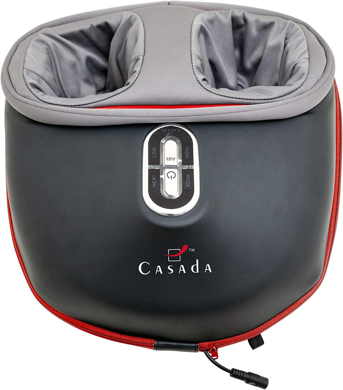 Casada Fußmassagegeräte, Schwarz, FootInn II Fußmassagegerät mit Wärme, Airbags und Massagerollern, entspannende Fußmassage bis an die Fersen