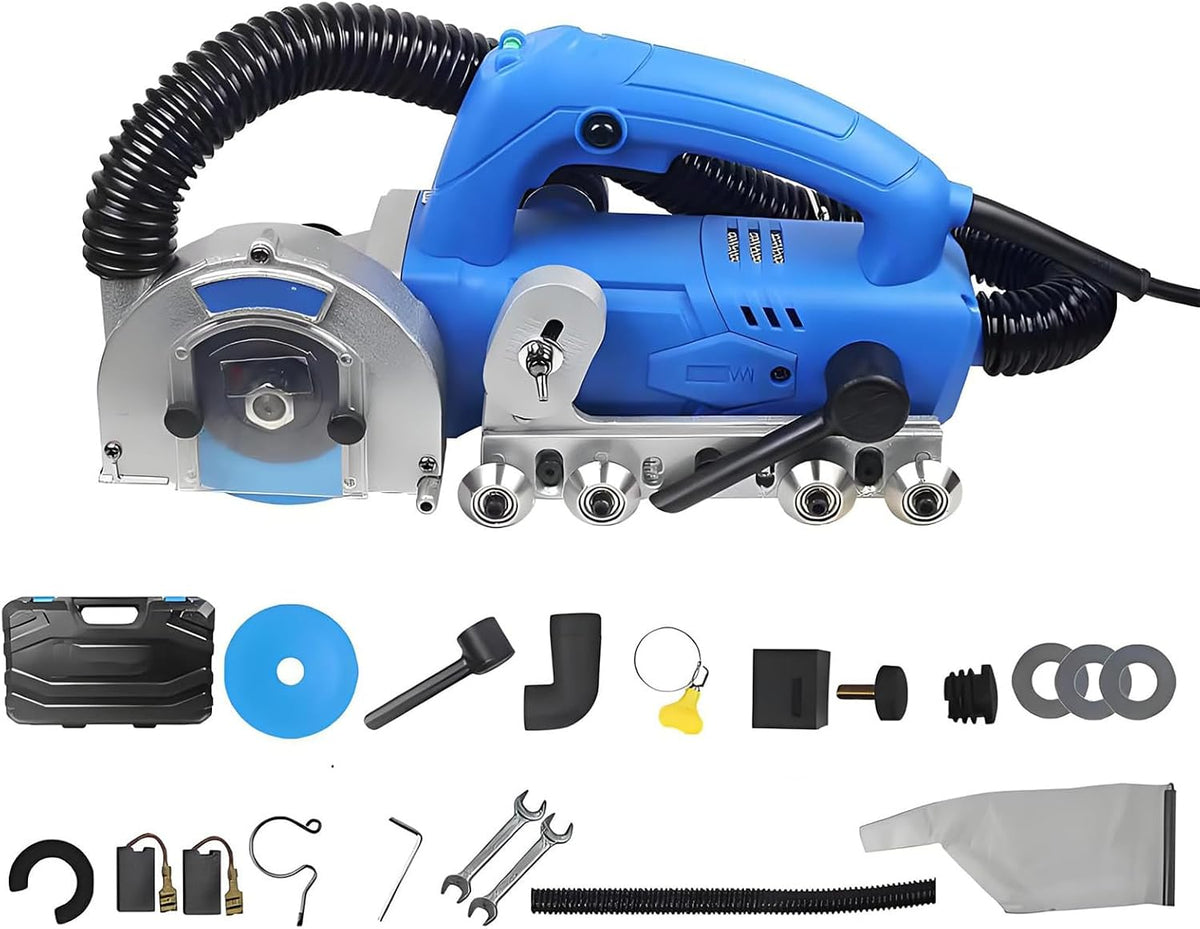 Fugenentfernungswerkzeug Fugenreiniger, 1200 W, Schwarz, elektrische Fliesenreinigermaschine, 9000 U/min Fugenreinigung mit Diamantklinge