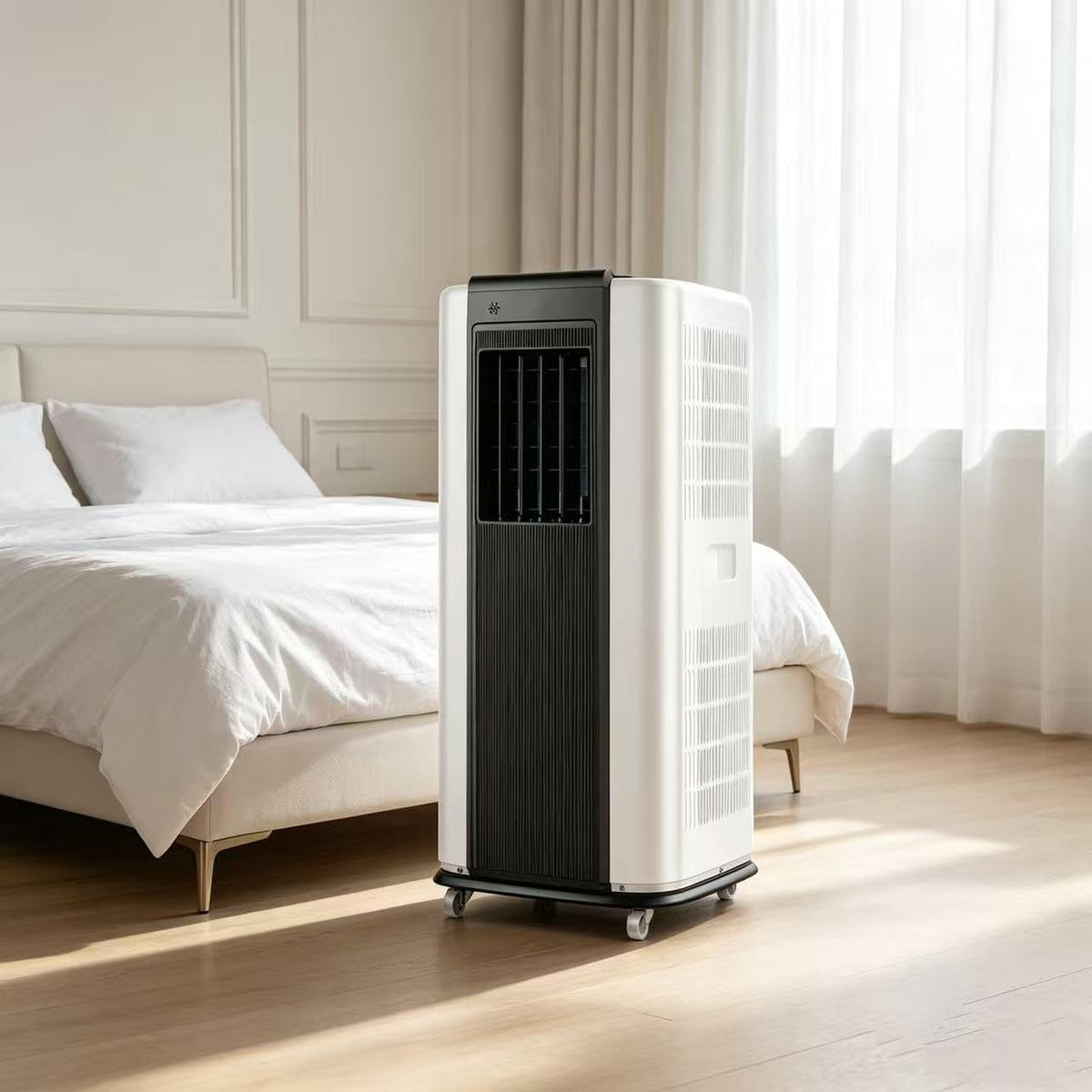 Mobiles Klimagerät, Weiß, Tragbare Klimaanlage 14000 BTU Smart Luftentfeuchter Leiser