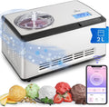 Klarstein Eismaschine, 180 W, Schwarz, Soft für Joghurt, Softeis & Frozen Yogurt, Ice Cream Maker mit WiFi/App-Funktion