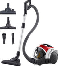 LG Staubsauger, 650 W, 1,2 L, Rot, VK8506NHAG Beutelloser, Kompressor-System, Turbo-Zyklon-System, Teleskop-, x 3 Behälter
