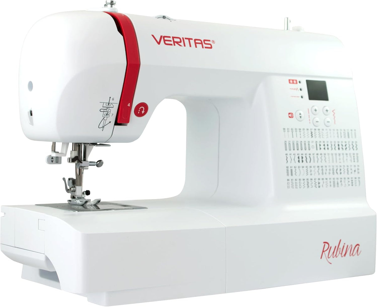 VERITAS Elektronisch gesteuerte Nähmaschinen, Weiß, Nähmaschine Rubina I Digitale Computer-Nähmaschine I 100