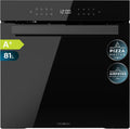 Cecotec Heissluftfritteuse, 81 L, Schwarz, Einbau-Selbstreinigender Ofen - Bolero Hexa P506000 Glass, Pizza Master