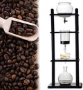Cold Kaffeemaschine, Schwarz/Silber, Brew Maker Tower Slow Drip für 5-8 Tassen, große Kapazität (100 Unzen) für Eiskaffee