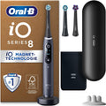 Oral-B Rotierend, Braun/Schwarz, iO Series 8 Plus Edition Elektrische Zahnbürste/Electric, PLUS 3 Aufsteckbürsten inkl. Whitening