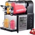 Furvveerr Frozen Drink-Automaten, 700 W, 15 L, Schwarz, Kommerzielle Slusheis Maschine 2×, Slush Maschine für Zuhause