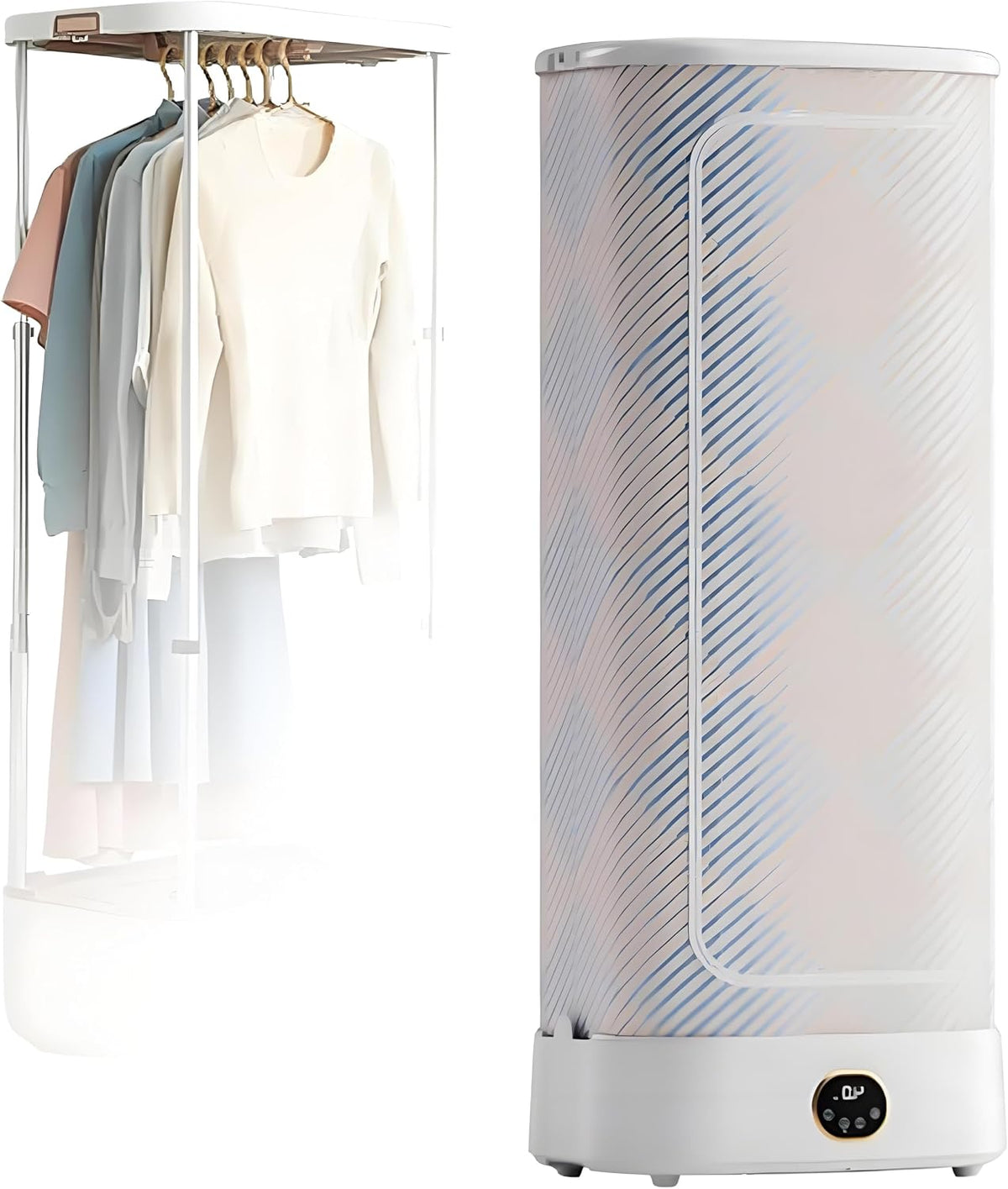 Dampfbügelmaschine Dampfglätter, 1000 W, Schwarz, mit Bügelautomatik und Falten, Dampffunktion für Kleidung und Stoffe