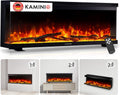 KAMINIO Elektrokamin, Schwarz, ® Lea PRO 50 mit Heizung [Stand, Einbau & Wand]