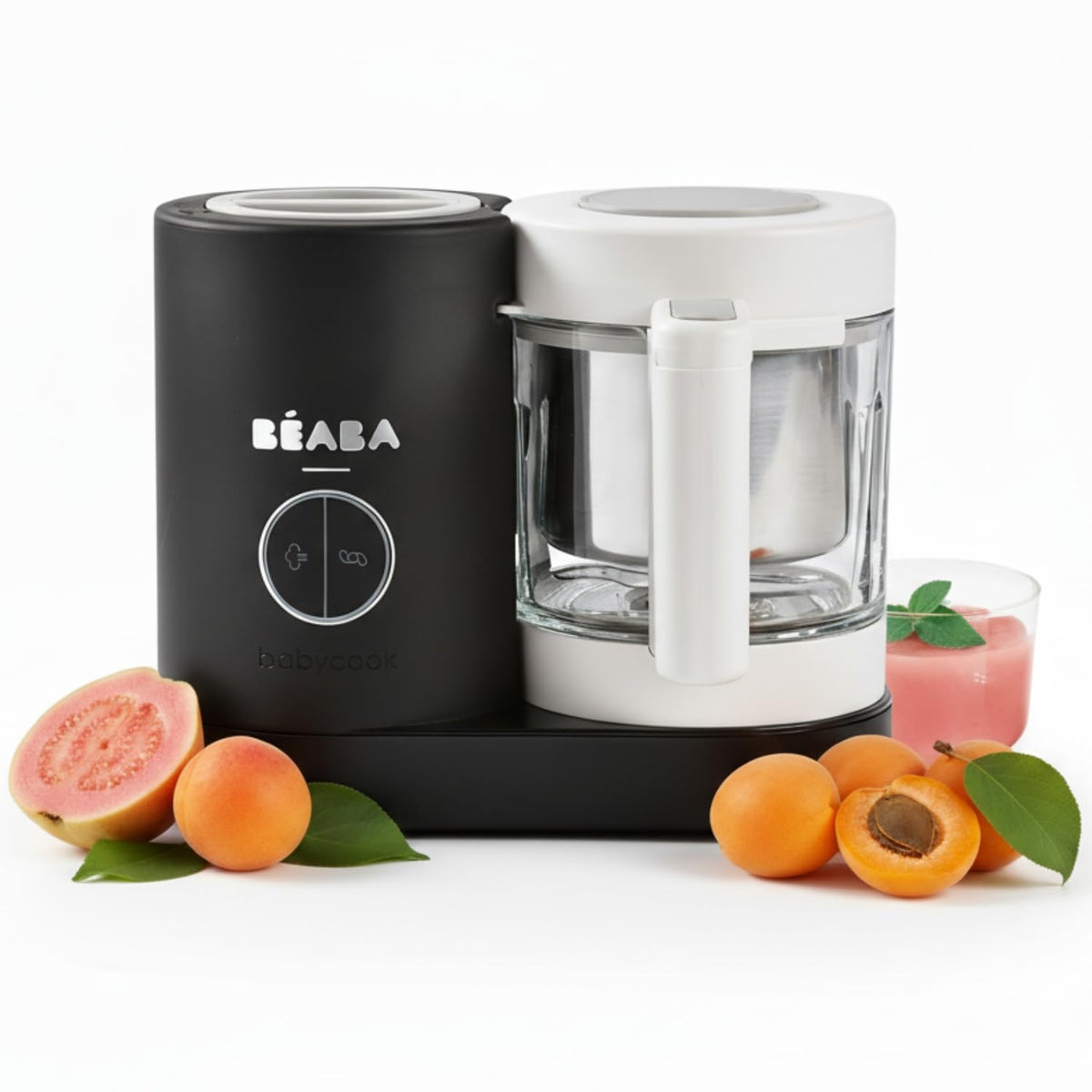 Béaba Universal-Küchenmaschinen, Silber/Schwarz, Babycook Néo, 6-in-1 Babynahrungszubereiter, Mixer & Dampfgarer