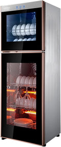 JBKNAN Sterilisatoren, 168 L, 198 L, 119 cm, Grau, Sterilisationsschrank Mit Doppeltür Für Geschirr Und Besteck