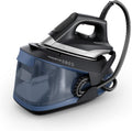 Rowenta Dampfbügelstationen, 2600 W, 1,7 L, Schwarz/Blau, VR8325 Turbosteam Dampfbügelstation, 120 g/Min. konstanter Dampf