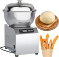 Ostreemaner Knetmaschinen, 550 W/750 W, 8 kg, Silber, 5/8-Kg-Teigknetmaschine, Gewerbliche Teigknetmaschine, Mit LED-Anzeige Und Sichtglasdeckel
