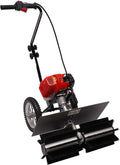 YyanLAK Kehrer, Aluminium, Stahl, Nylon, Schwarz, Kehrmaschine, 43CC 2-Takt 1.7 HP Motor Kunstrasenbürste Power Broom