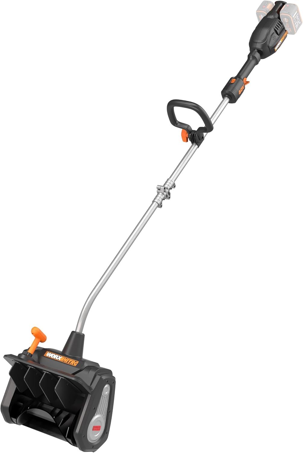 WORX Schneefräse, 30 cm, 7,5 m, 40 V, Schwarz, WG460E.9 Akku-, Räumbreite, Wurfweite