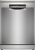 Bosch Geschirrspüler, 60 cm, Silber, SMS4EVI08E, Smarter Freistehend, Serie 4, Besteckschublade, Rackmatic, automatische Türöffnung