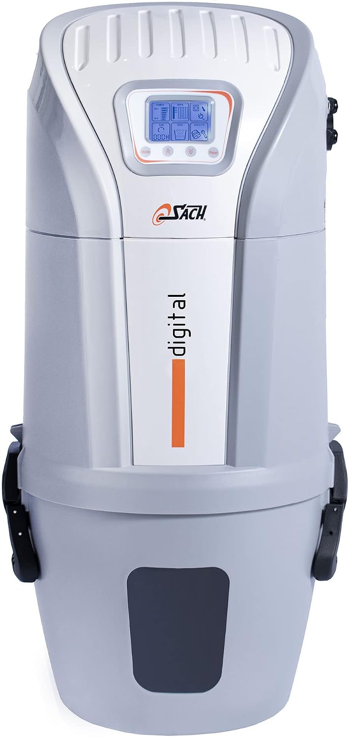 SACH Staubsauger, 900m, Schwarz, Zentral /Einbau / VAC DIGITAL 2.4 - geeignet