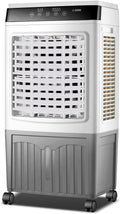 Verdunstungsluftkühler Mobiles Klimagerät, 40 L, Weiß, mit Wassertank, 120° Oszillation, 3 Modi & Geschwindigkeiten