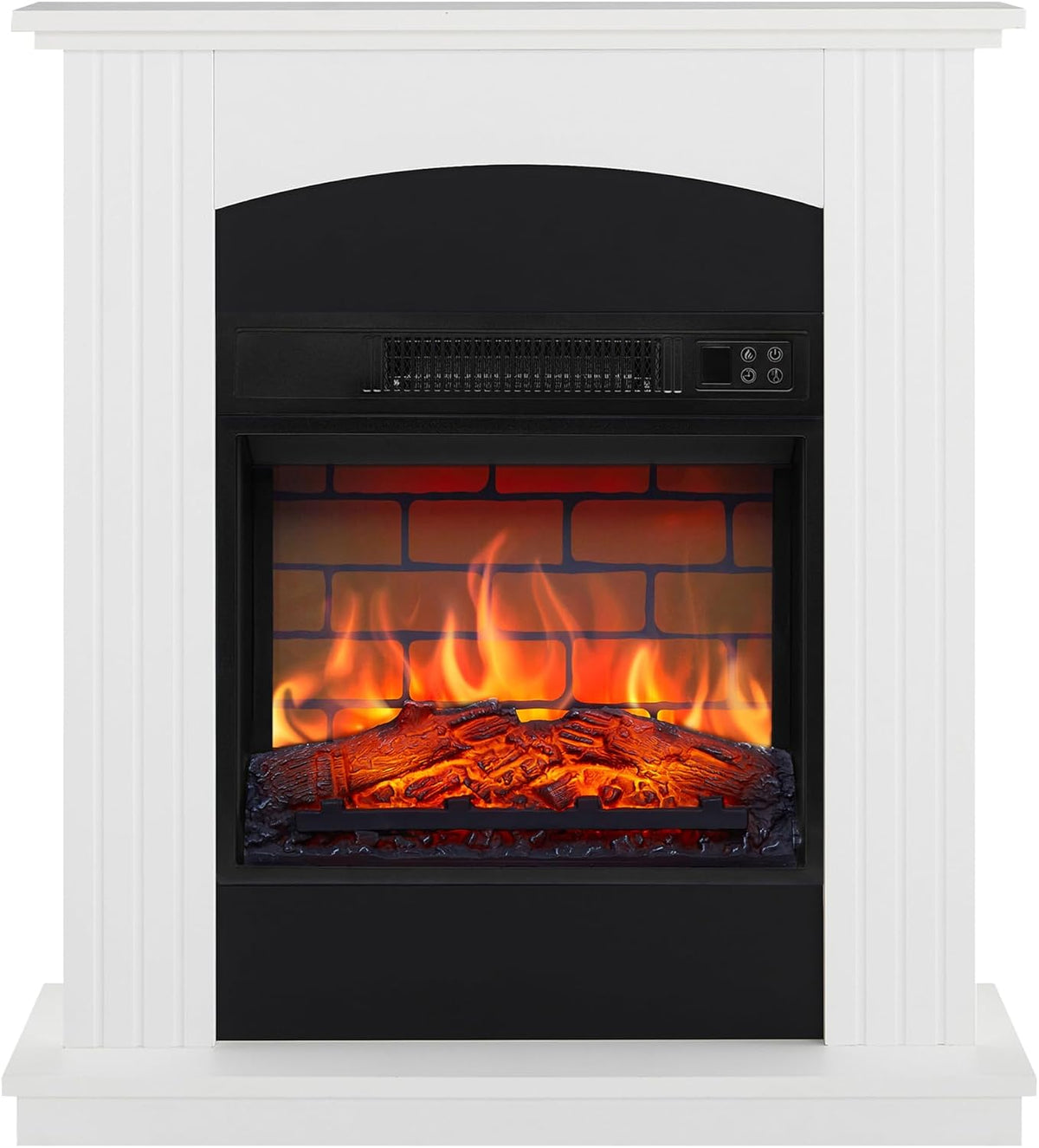 ArtiFlame Elektrokamin, 1,8 kW, Transparent, Collins AF18B freistehend, Panorama-Glasfront