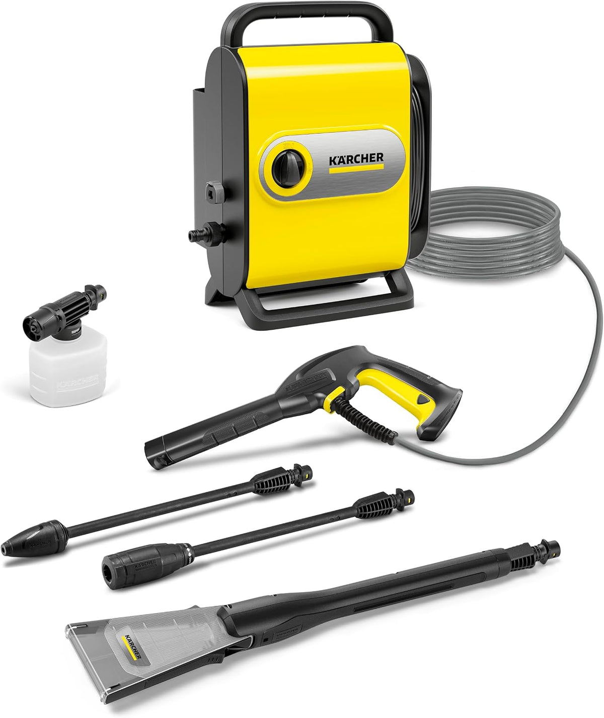 KÄRCHER Hochdruckreiniger, 130 bar, 420 l, Gelb, K Silent eco!Booster, Druck: max., Fördermenge max /h, extrem leise