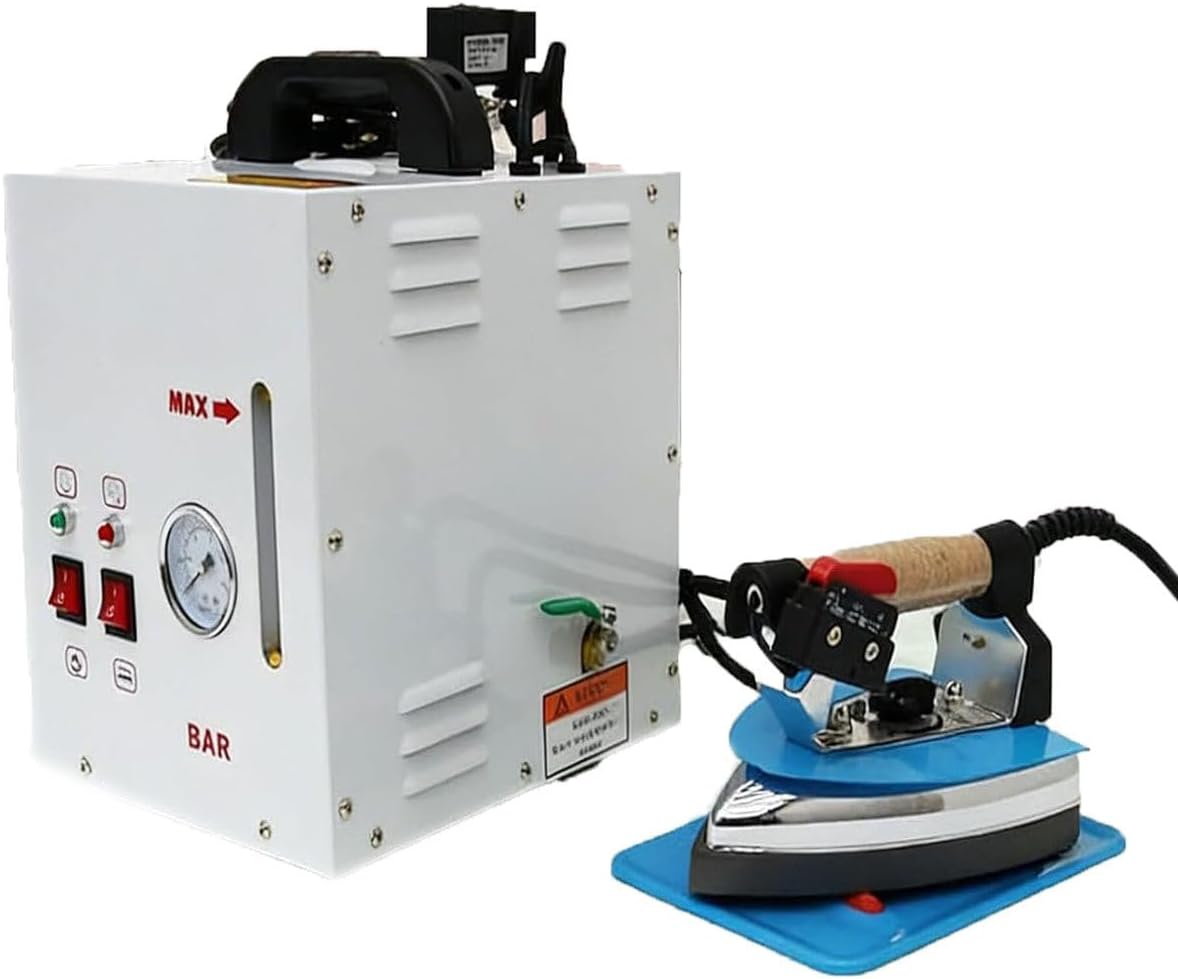 GYKOZY Dampfglätter, Schwarz, Elektrisches Dampfbügeleisen, gewerbliche Bügelausrüstung mit 4-Liter-Wassertank