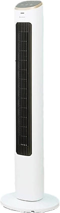 HPTHLY Turmventilator, Weiß, für zu Hause mit 3 Geschwindigkeitseinstellungen, oszillierender Ventilator von 80 ° für zu Hause / Büro