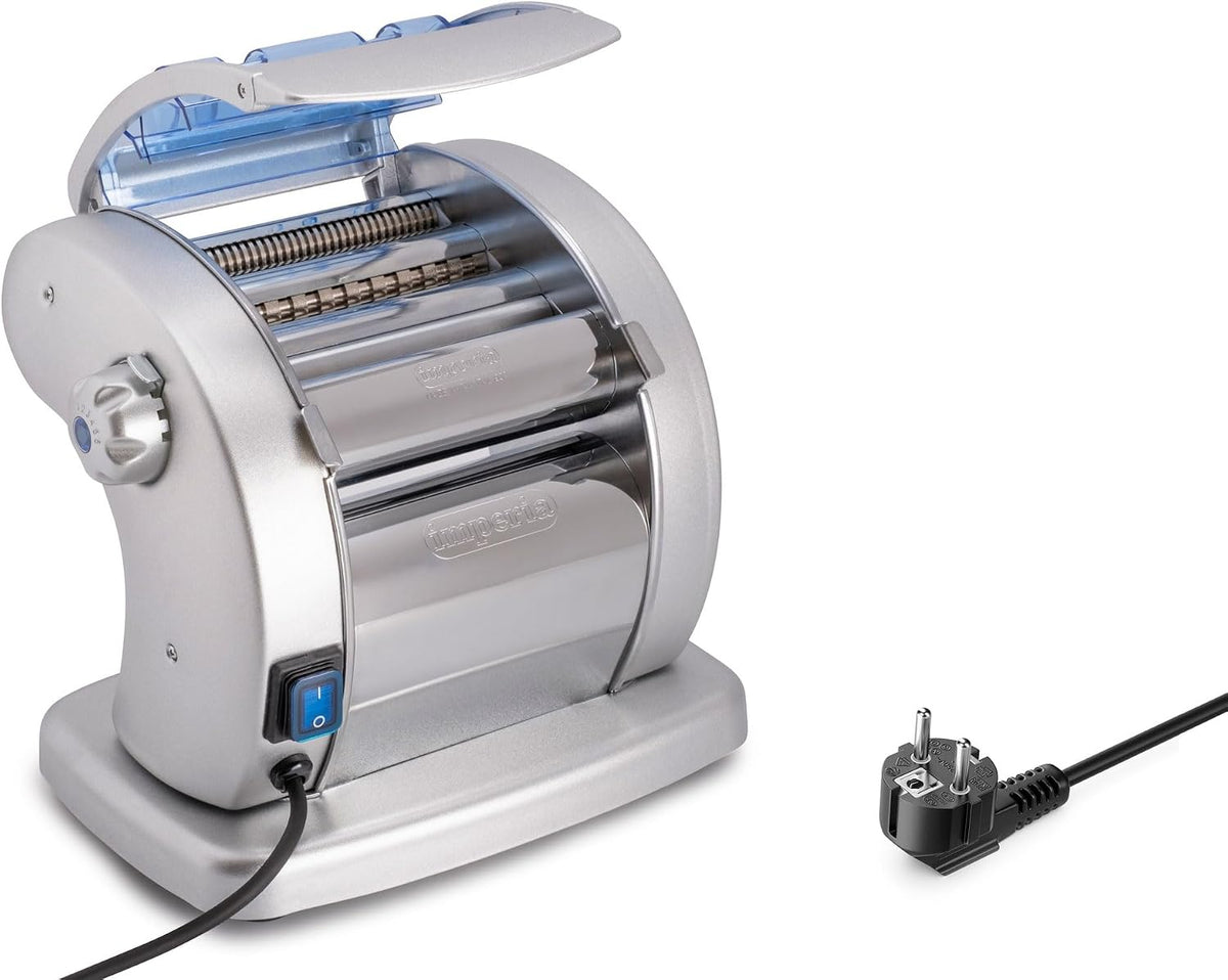 Imperia Manuelle Nudelmaschinen, Schwarz, PastaPresto Linea, elektrische Nudelmaschine, 100% Made in Italy, elektrische Entlaubmaschine für Lasagne