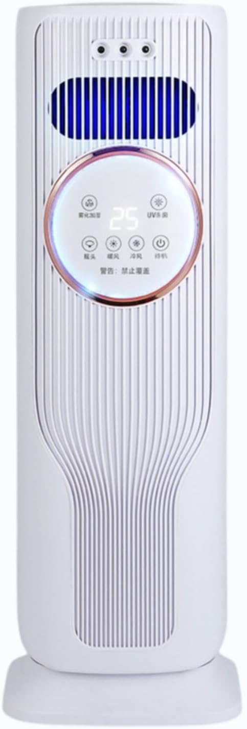 Verdunstungsluftkühler Turmventilator, Weiß, mit Fernbedienung, Schnelle Kühlung, 180° Oszillation, 3 Geschwindigkeiten