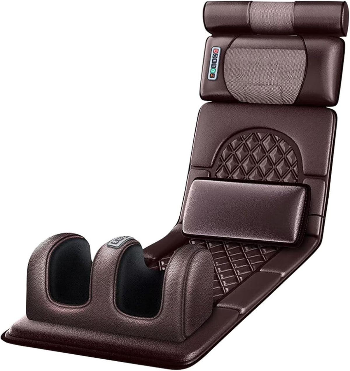 Sofa Ganzkörper, Schwarz, Massagematte mit Vibrationsfunktion, Verstellbare Multifunktions-Massagematte für Rücken