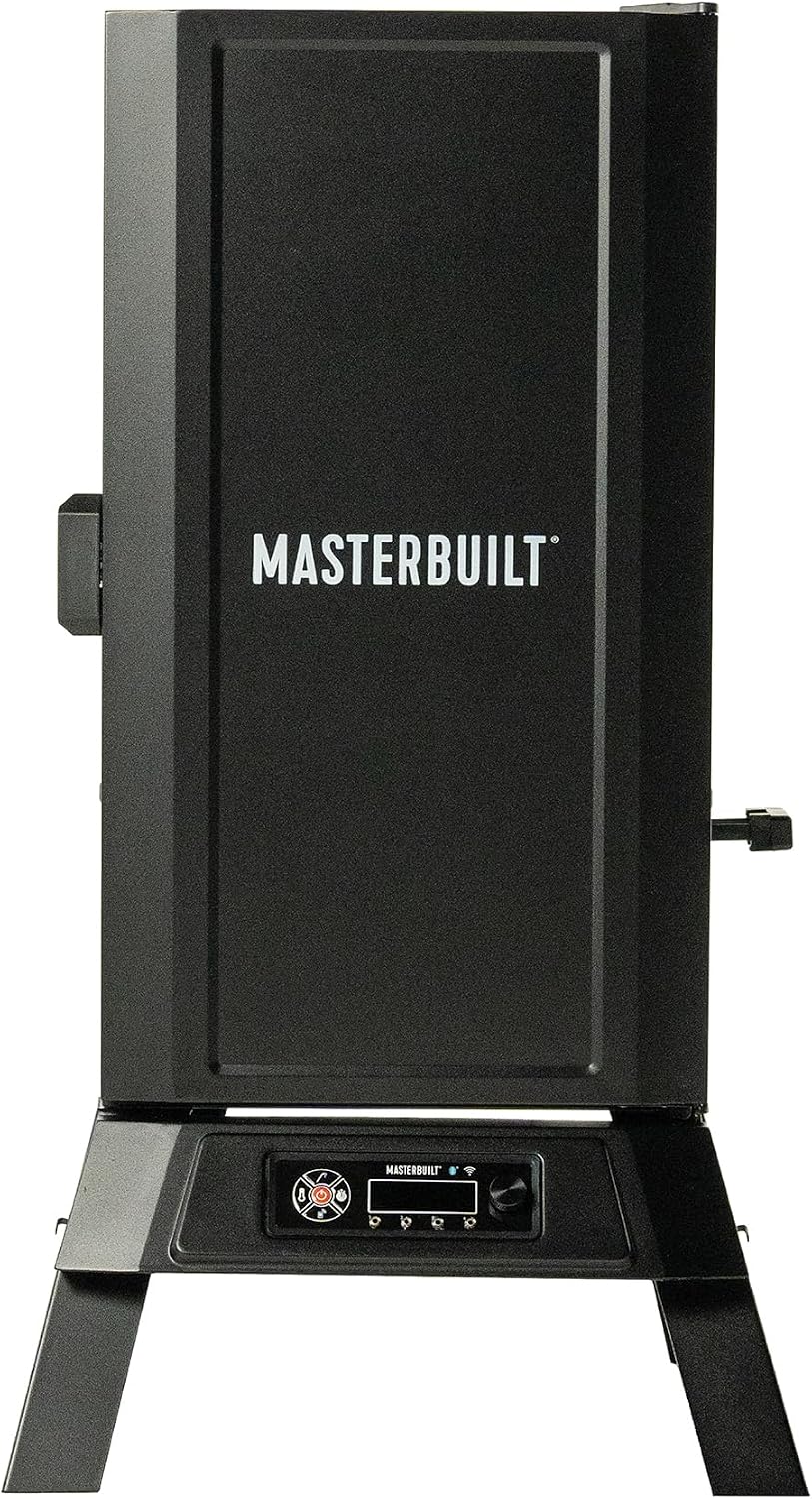 MasterBuilt Outdoor-Grill, Schwarz, 710 WiFi Digitaler Räucherschrank, vertikales Design, 711 Koch-Quadratmeter