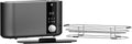 WMF Toaster, Schwarz, Set 2-teilig Master Langschlitz motorisiert, 2 Scheiben, XXL-Toast, automatische Brotzentrierung und Master Brötchenaufsatz