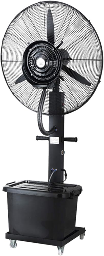 YDIJFLL Standventilatoren, 260 W / 350 W, 260 W, 71 cm, 42 L, Weiß, Ventilator mit Wasser, Nebel, Profi-Außen-Standventilator mit Sprühnebelfunktion