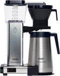 Moccamaster Kaffeemaschine, 1.25 L, Silber, KBGT, Filter, Thermoskanne, Polished Silver