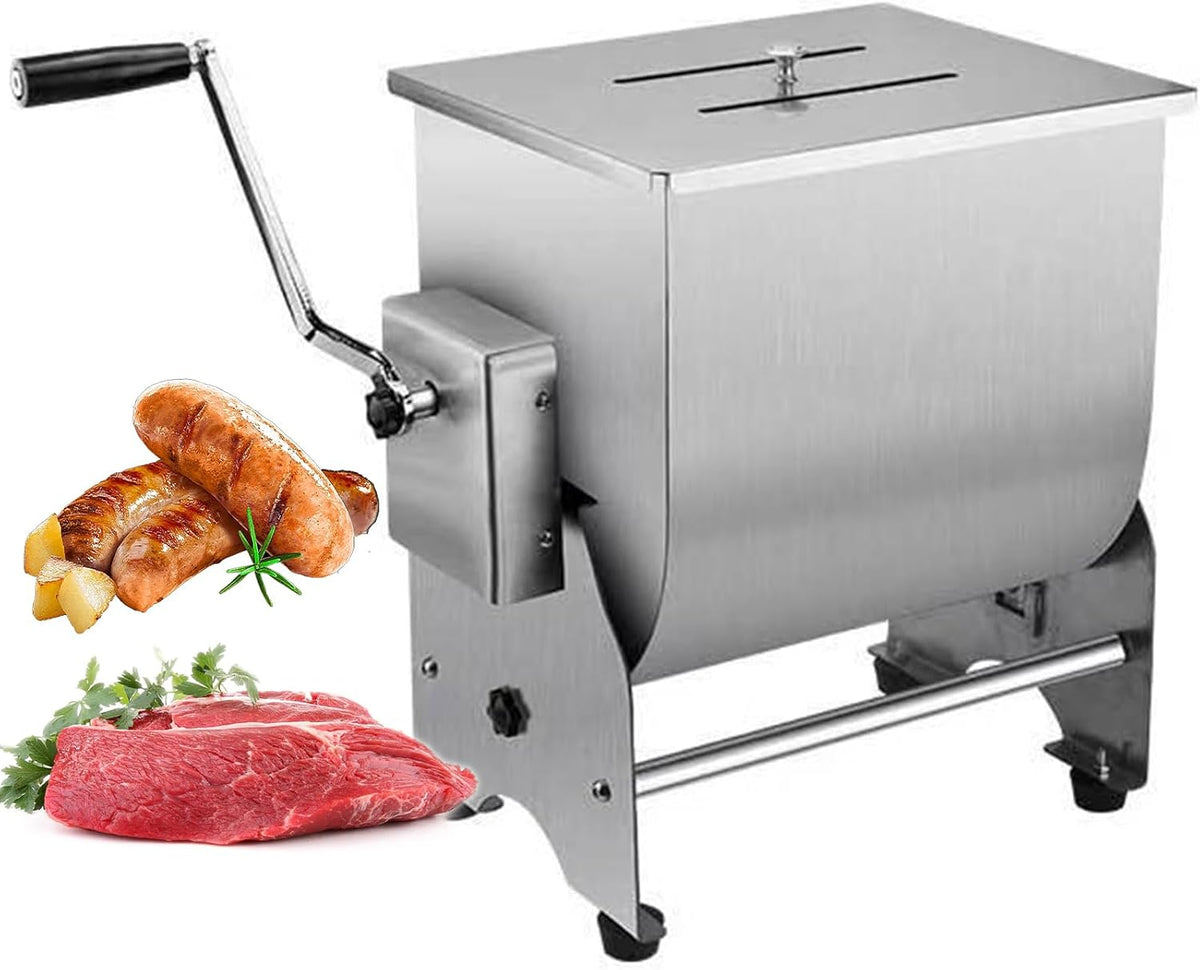 Manueller Mixer, Silber, Fleisch, Fleischwolf, Edelstahl Fleischwolf für den gewerblichen Gebrauch