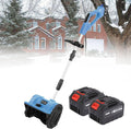 ZXINXIN Schneefräse, Blau, Bürstenlose Akku-Schneeschaufel, 11-Zoll-Elektro- mit 4, 0-Ah-Akkus und Ladegerät, Deck