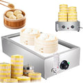 SaryEdge Buffetschrank, 6 L, 2 L, Schwarz, Dampfgarer für Brötchen, elektrischer Gewerbe-Dampfgarer mit Trockengehschutz