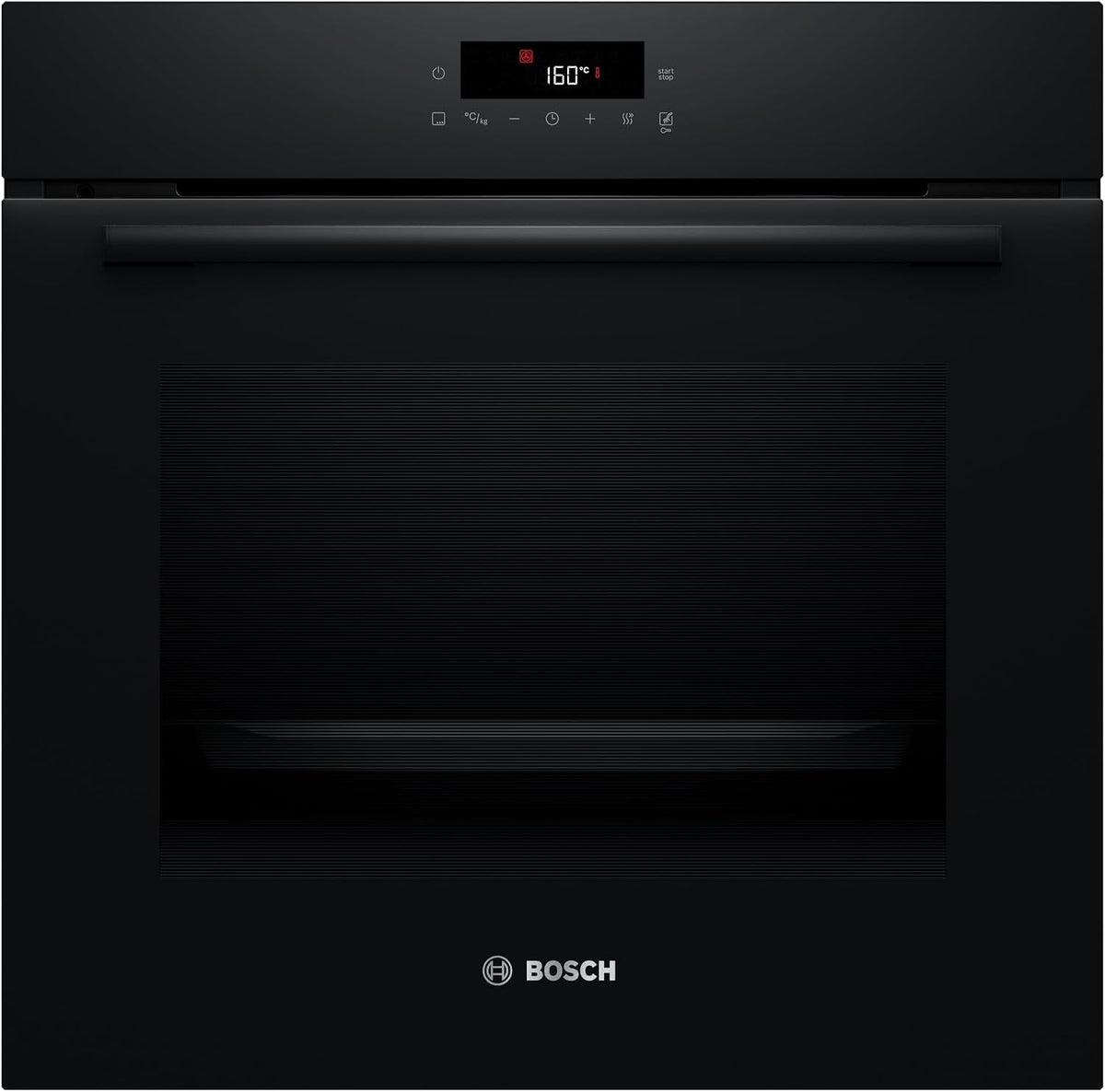Bosch Backofen, 60 cm, 71 L, Schwarz, HBA572BB4 Serie 2 Einbau-, Garraum, Pyrolyse Selbstreinigung, AutoPilot 10