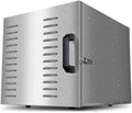 BTURYT Dörrautomaten, 360 W, Silber, 6 Tabletts für den gewerblichen Gebrauch aus rostfreiem, Edelstahl-Tabletts