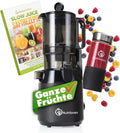 Nutrilovers Mastizier-Entsafter mit einer Schnecke, Schwarz, Slow Juicer NUTRI-PRESS MAX Ganze Früchte entsaften